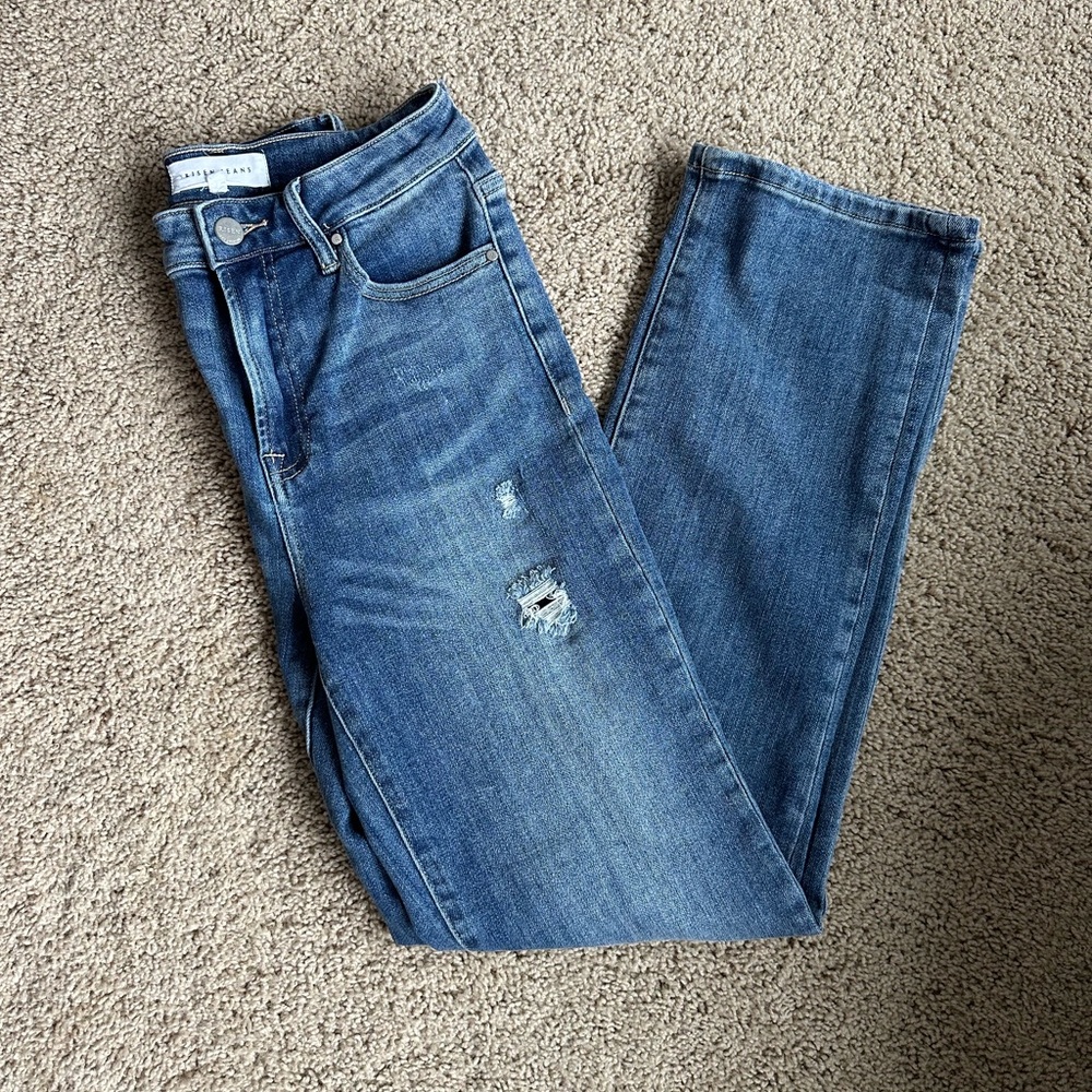 Risen Jeans High-Rise wide straight leg - size 5/27